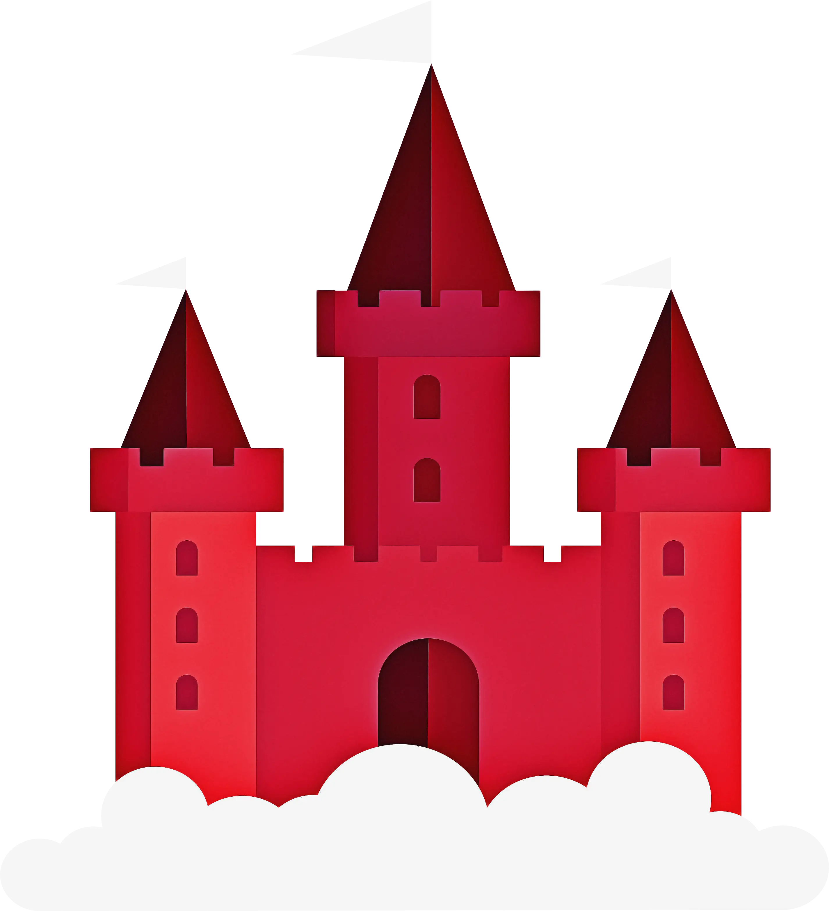 Red Castle in the Clouds