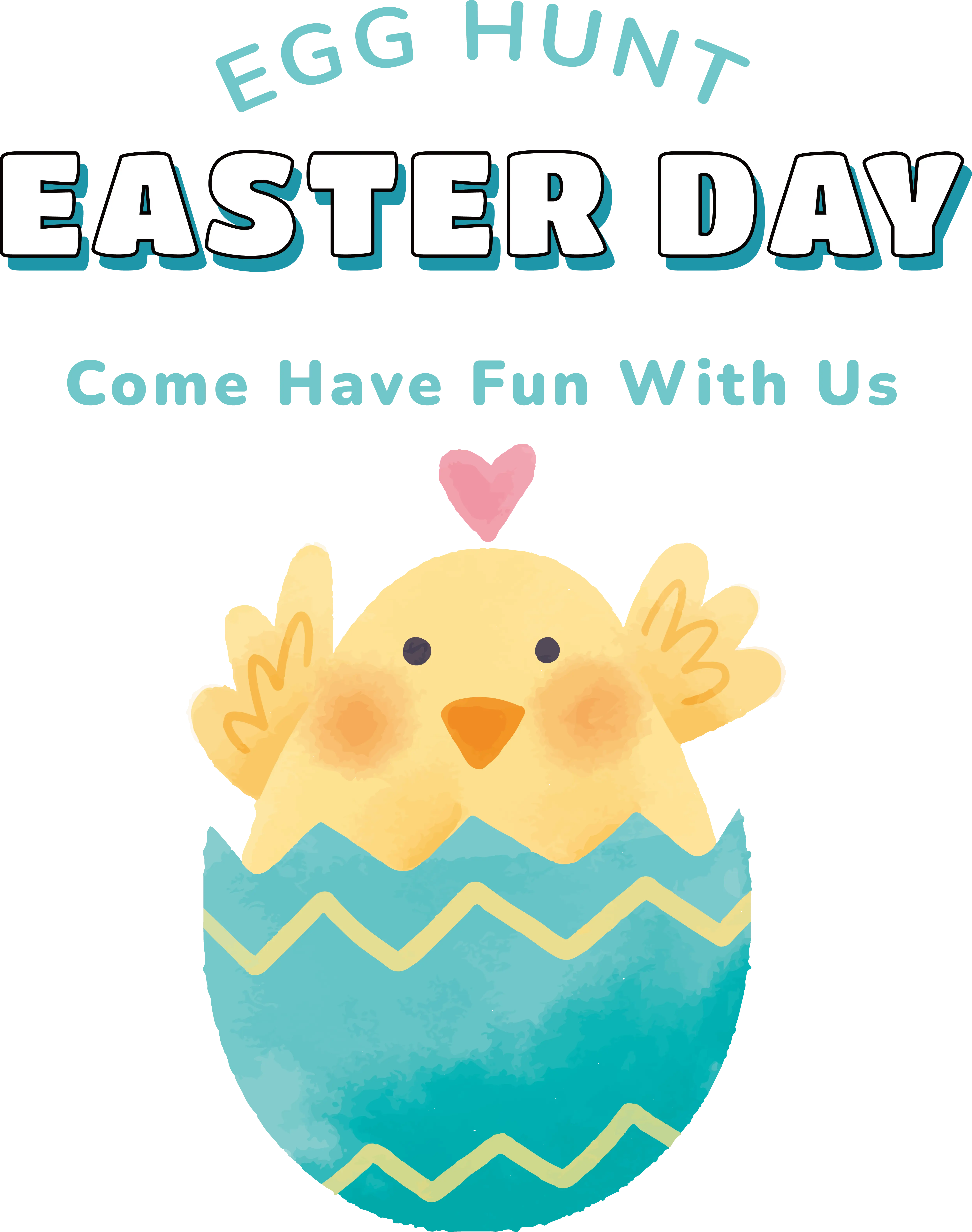 Chick in Egg for Easter Day