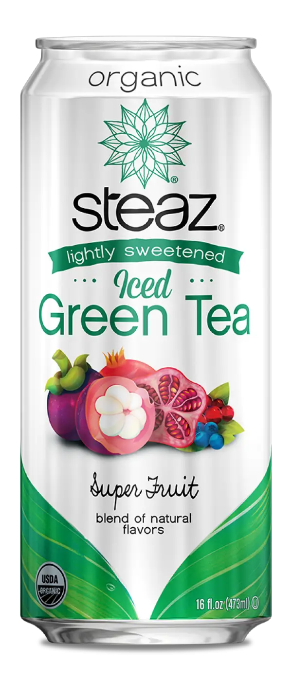Organic Green Tea Can with Super Fruit Blend