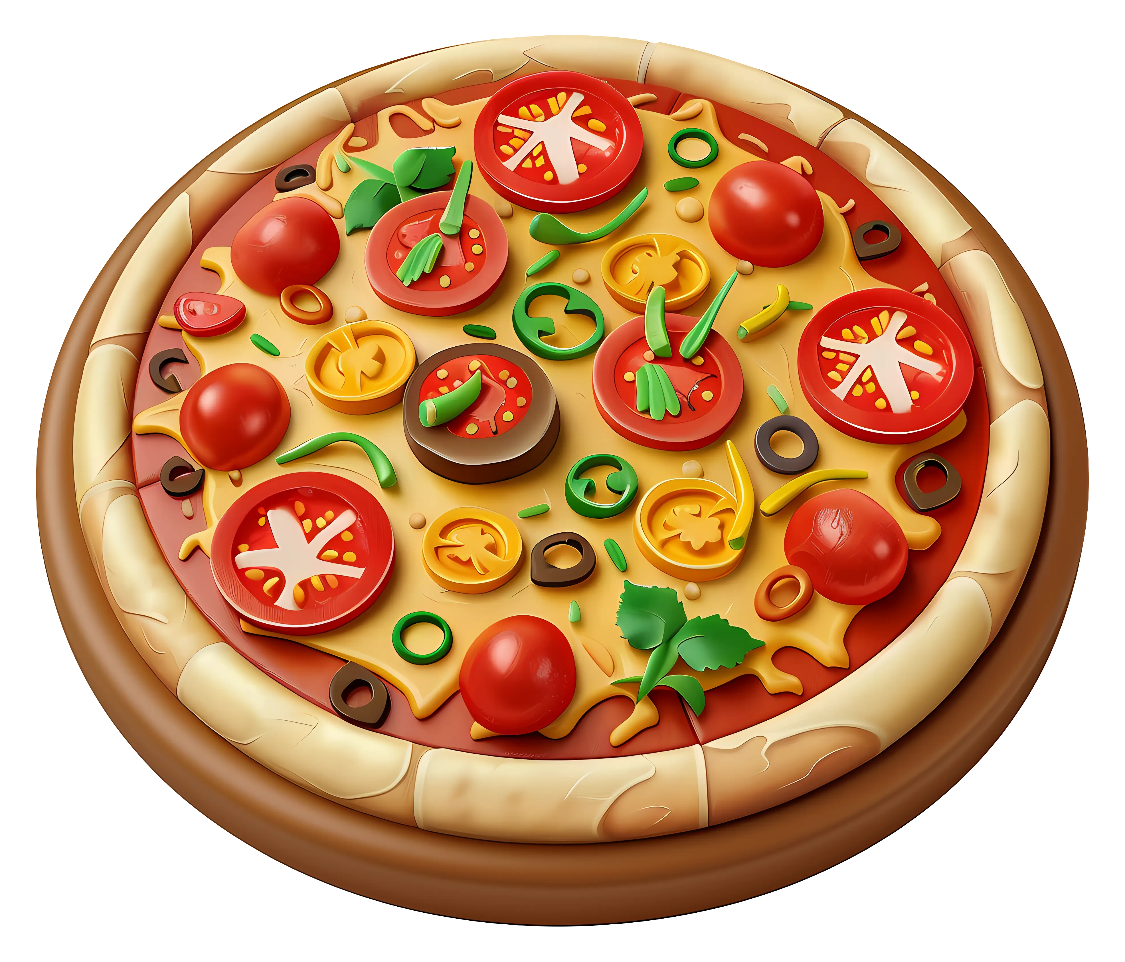 Delicious Pizza with Toppings