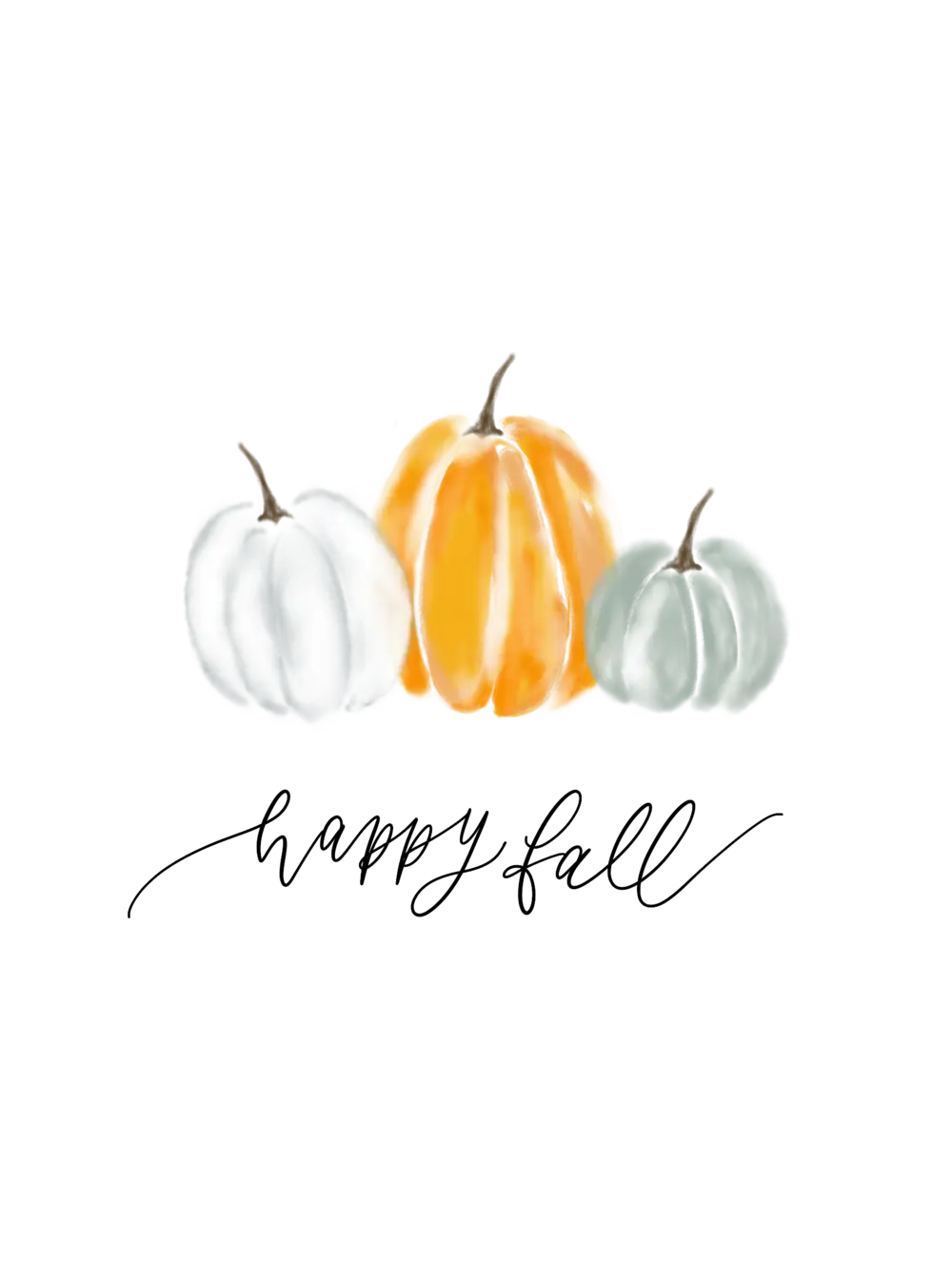 Happy Fall with Pumpkins