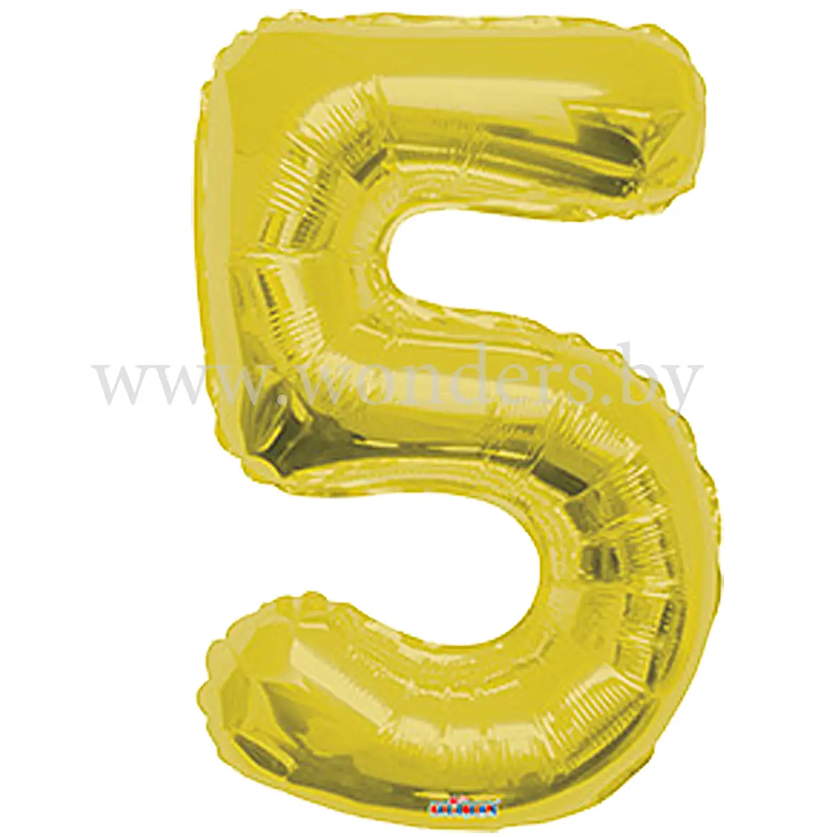 Gold Number 5 Balloon for Celebrations