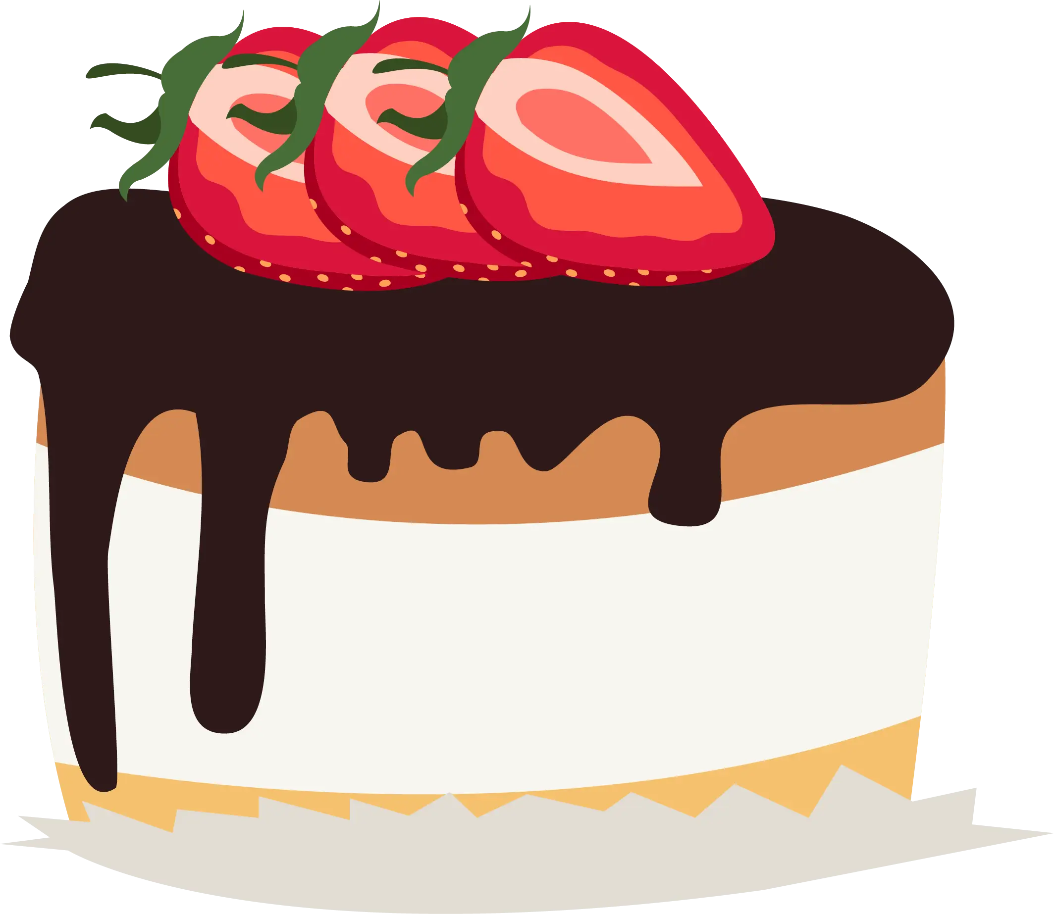 Strawberry Cake with Chocolate