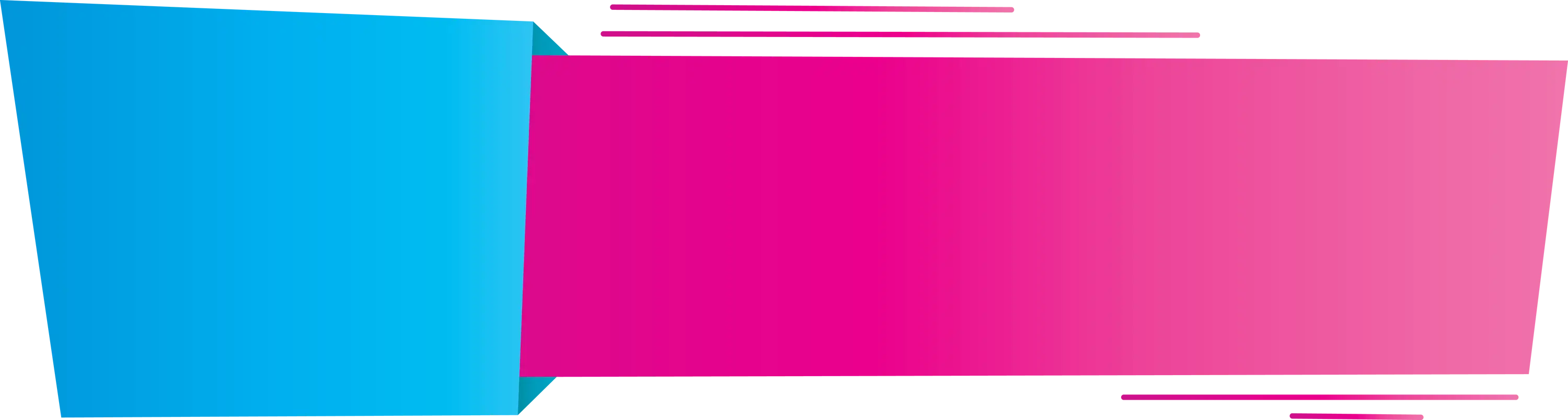 Blue and Pink Gradient Banner Design