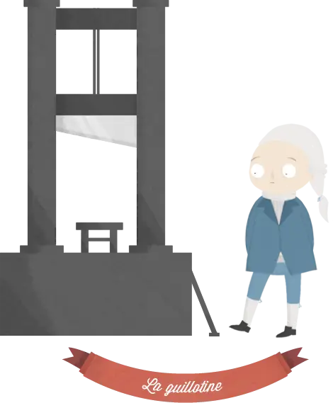 Cartoon Guillotine with Character