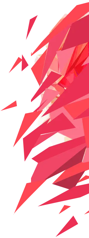 Abstract Red Geometric Shapes