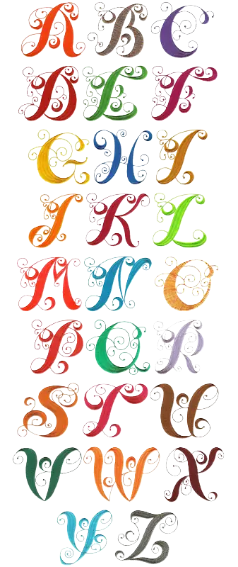 Colorful Decorative Alphabet
