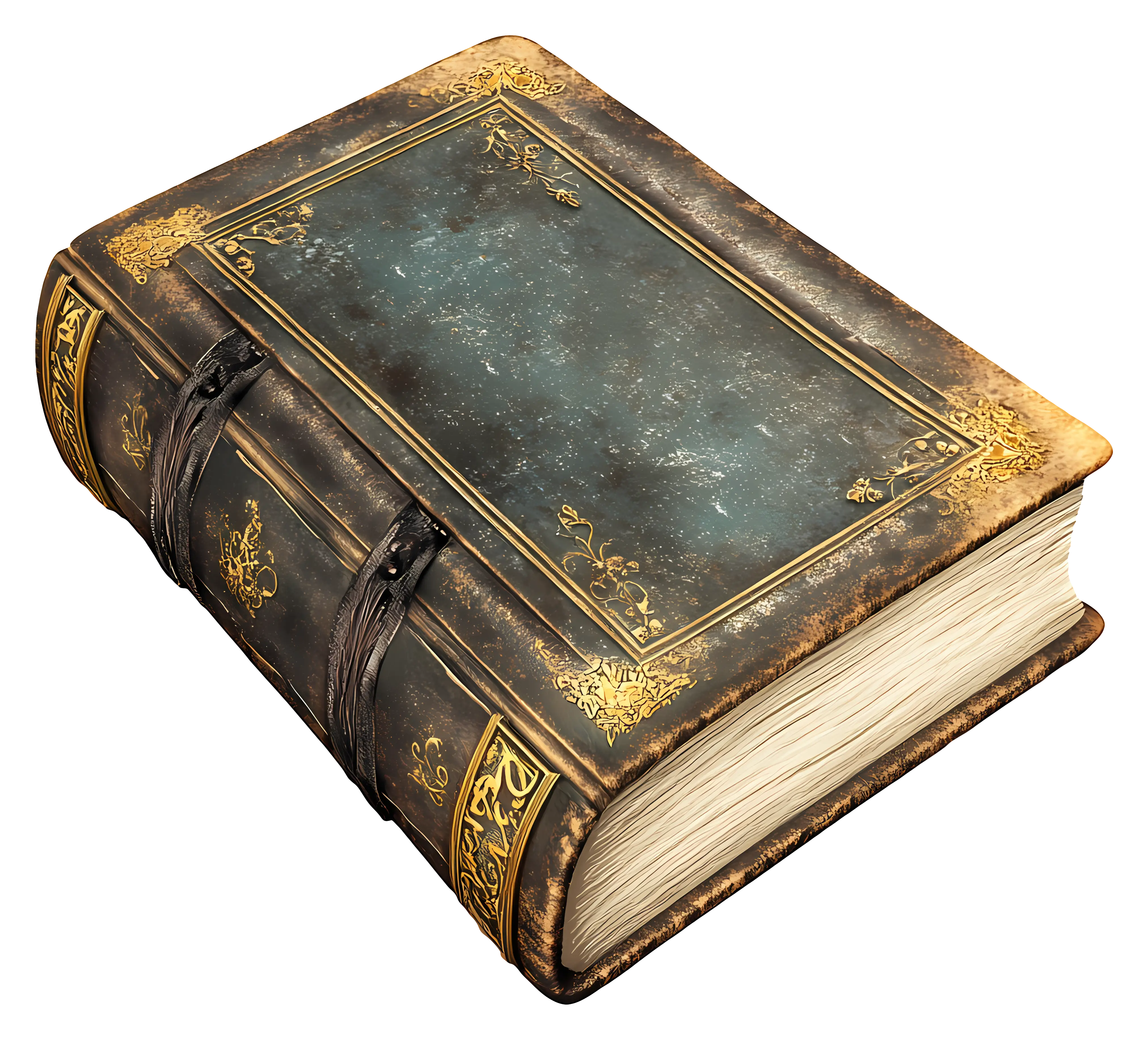 Green Ornate Book