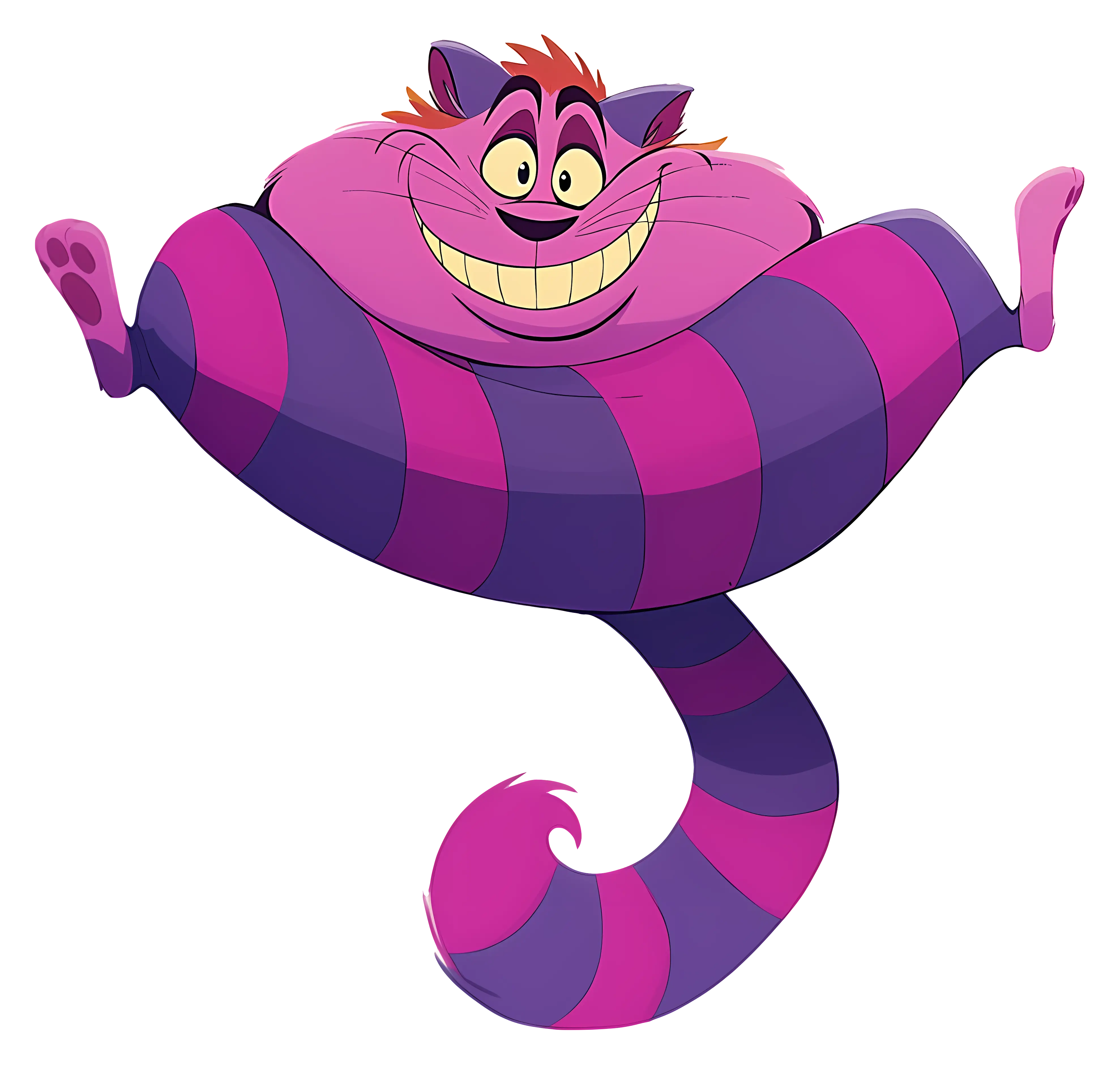 Grinning Striped Cat
