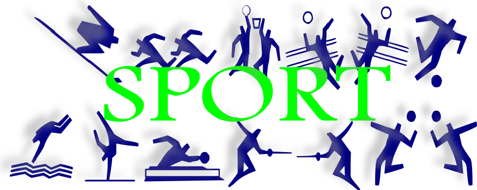 Sport Text with Athletic Icons