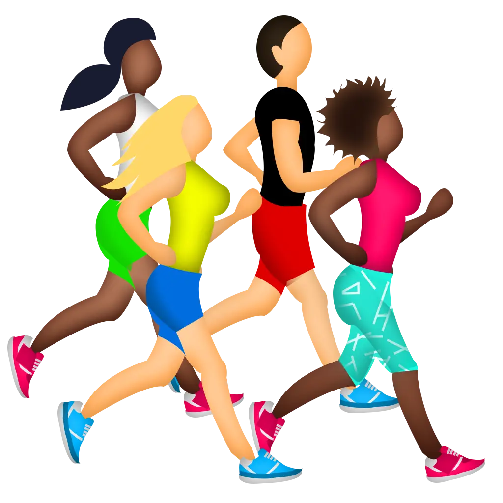 Group of Runners Illustration