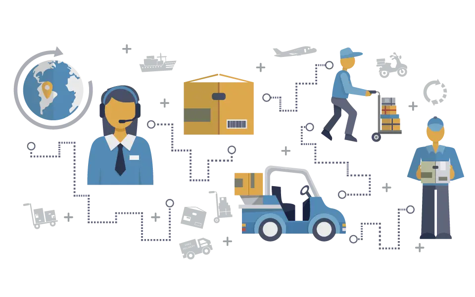 Logistics and Supply Chain Illustration
