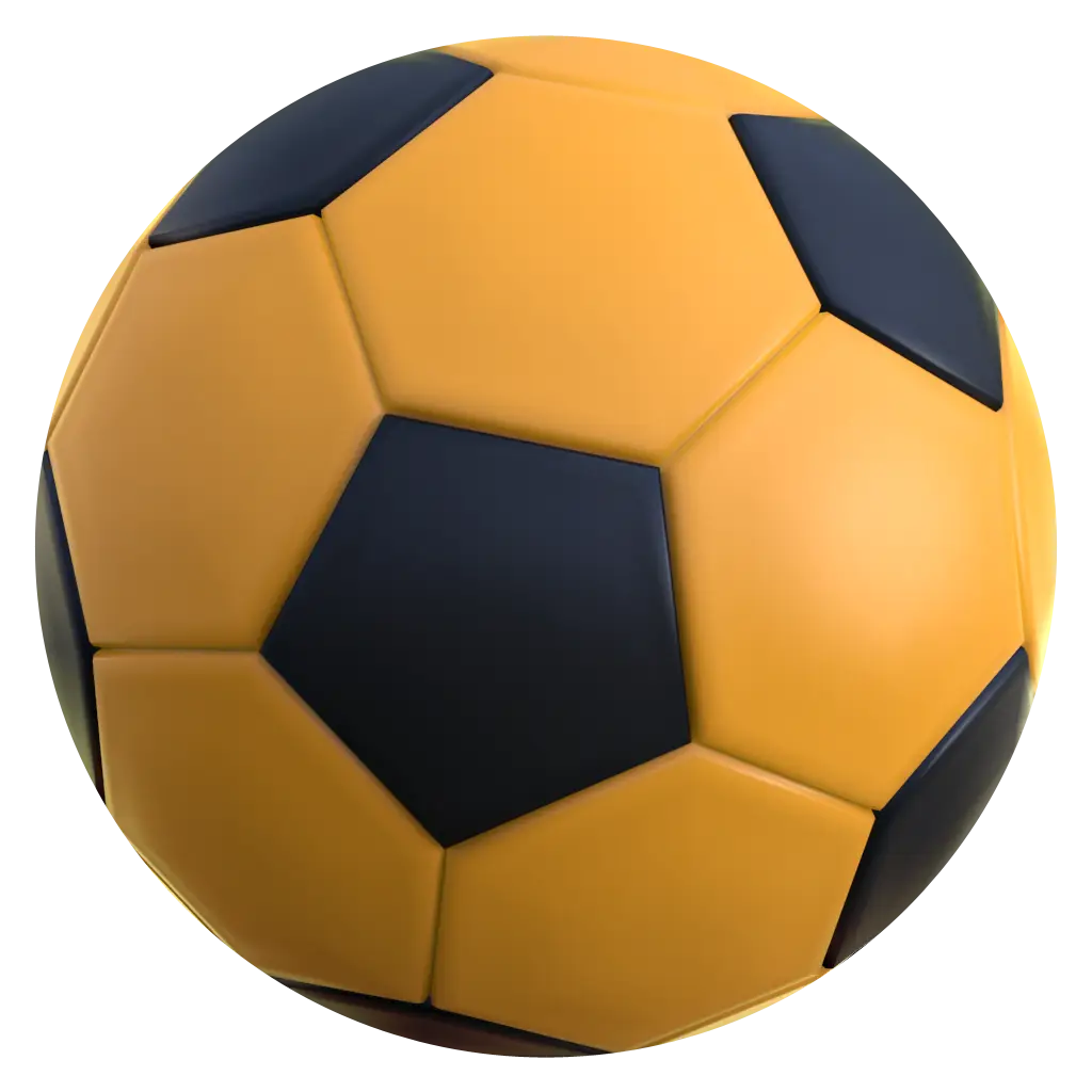 Yellow and Black Soccer Ball