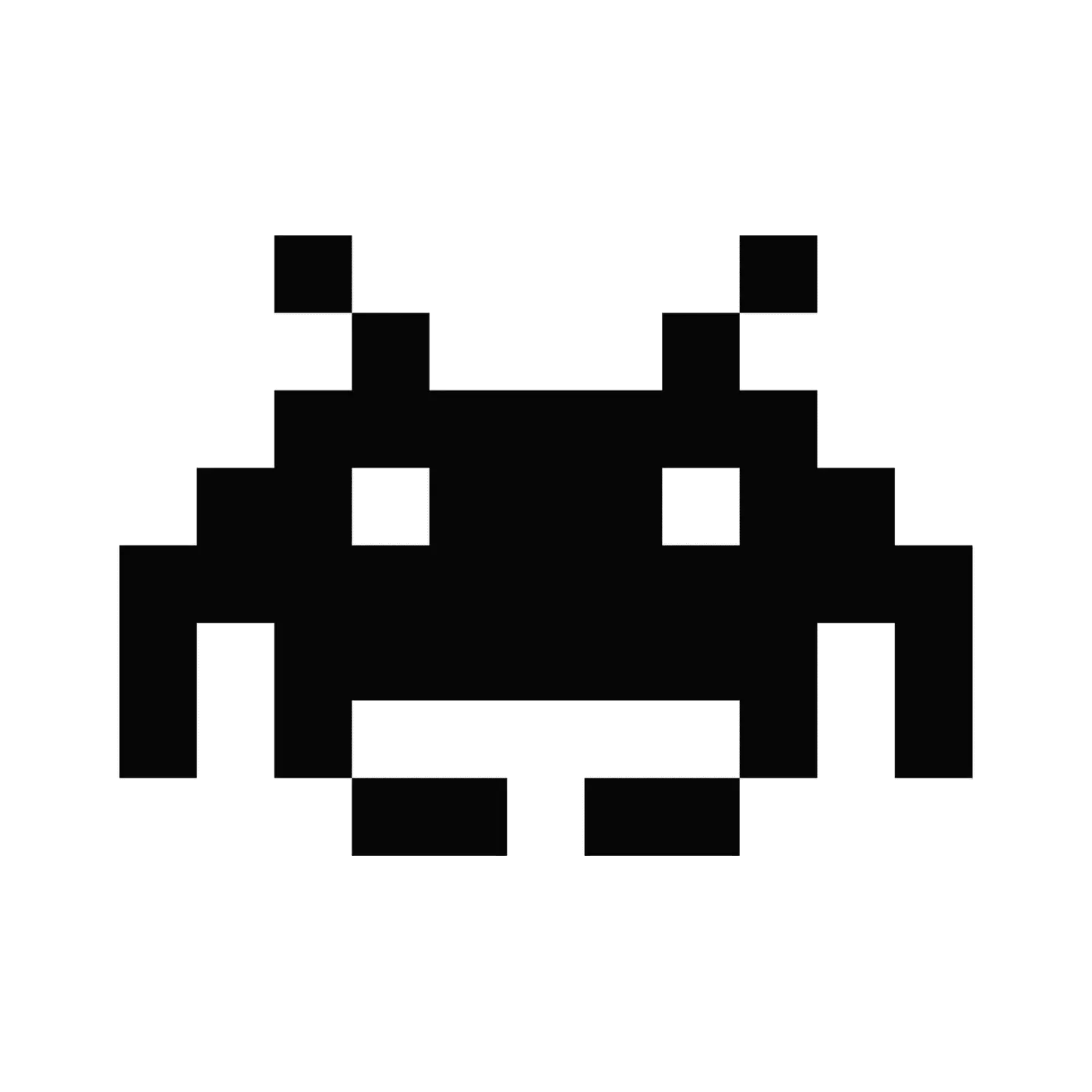 Pixelated Alien Icon for Retro Gaming