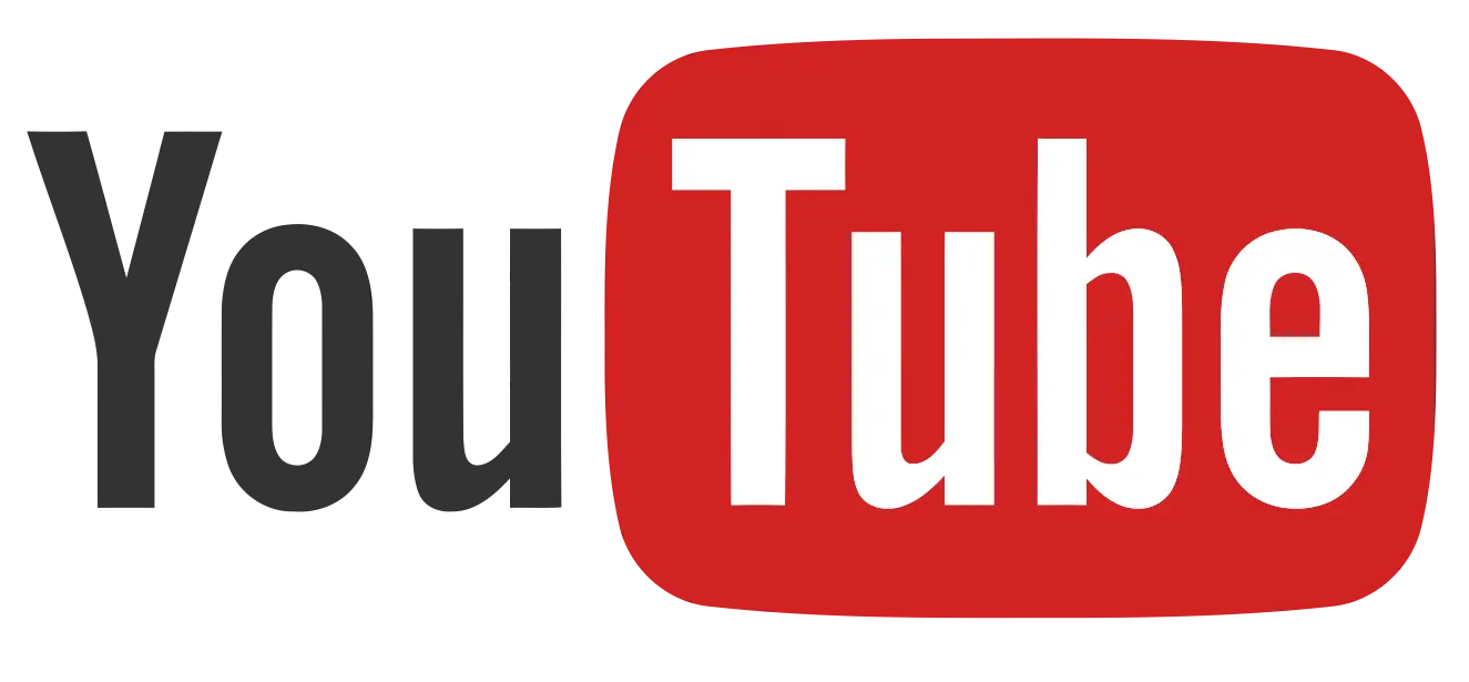 YouTube Logo in Red and White