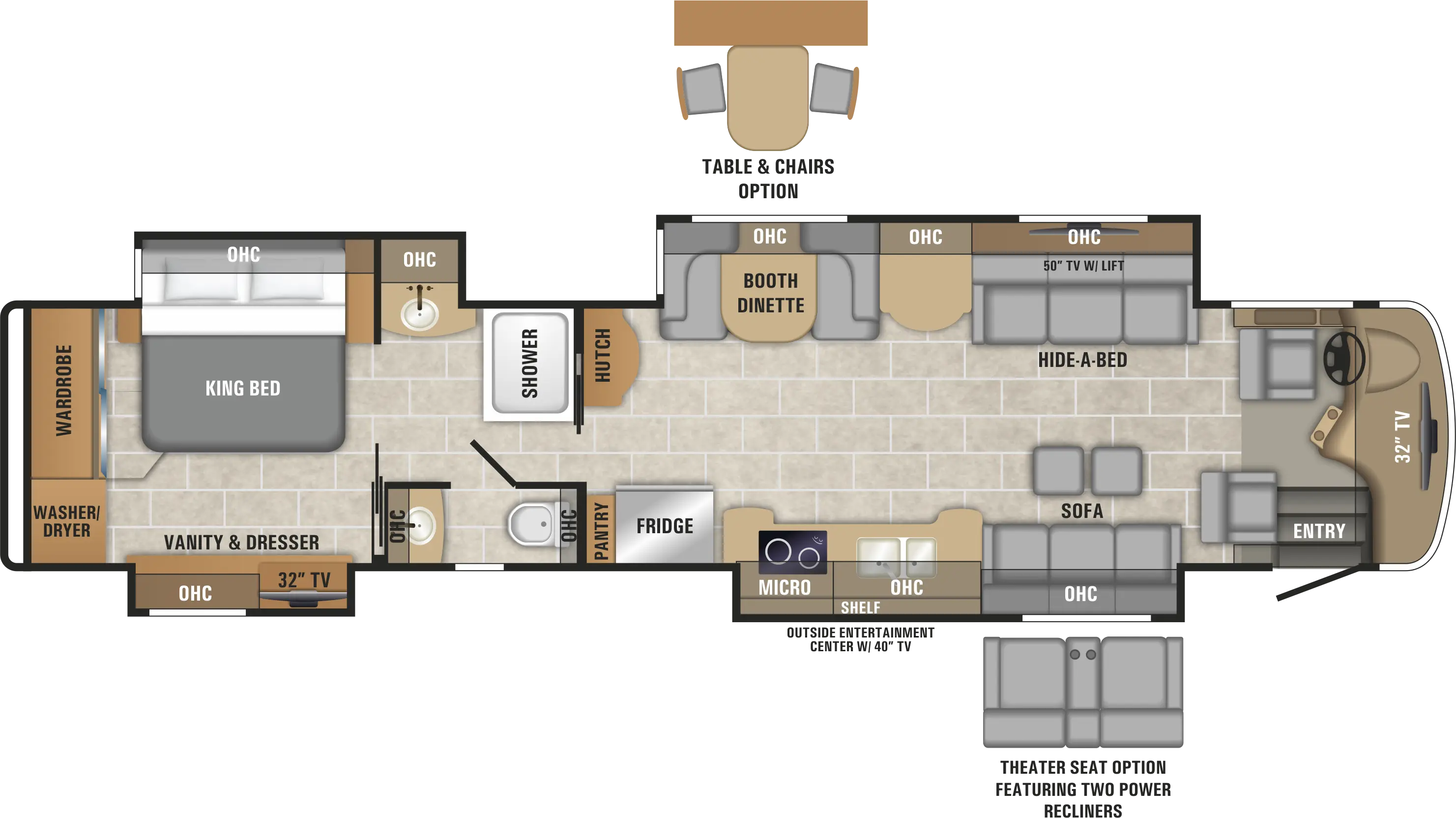 Detailed Caravan Floor Plan Diagram