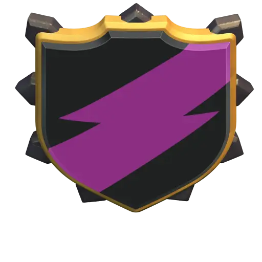 Black and Purple Shield Emblem Logo