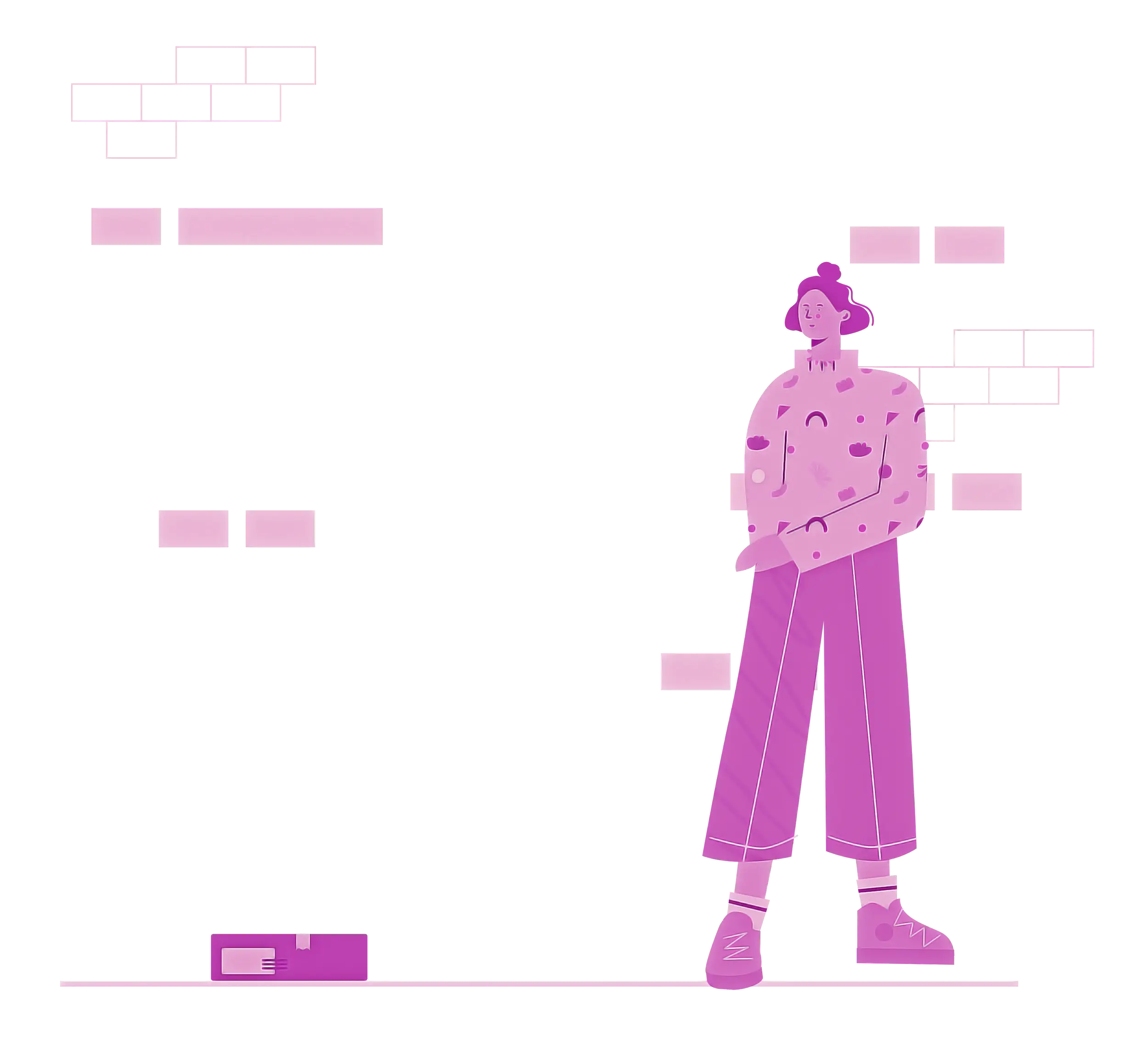 Stylized Purple Character Illustration