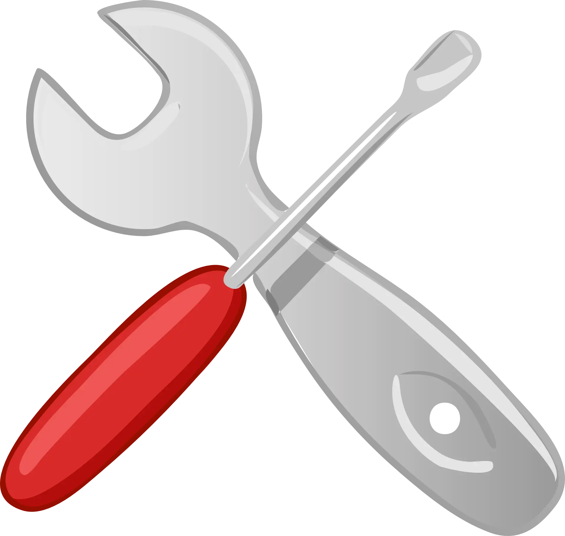 Wrench and Screwdriver Graphic Design