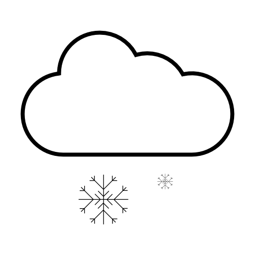 Cloud and Snowflakes Weather Icon