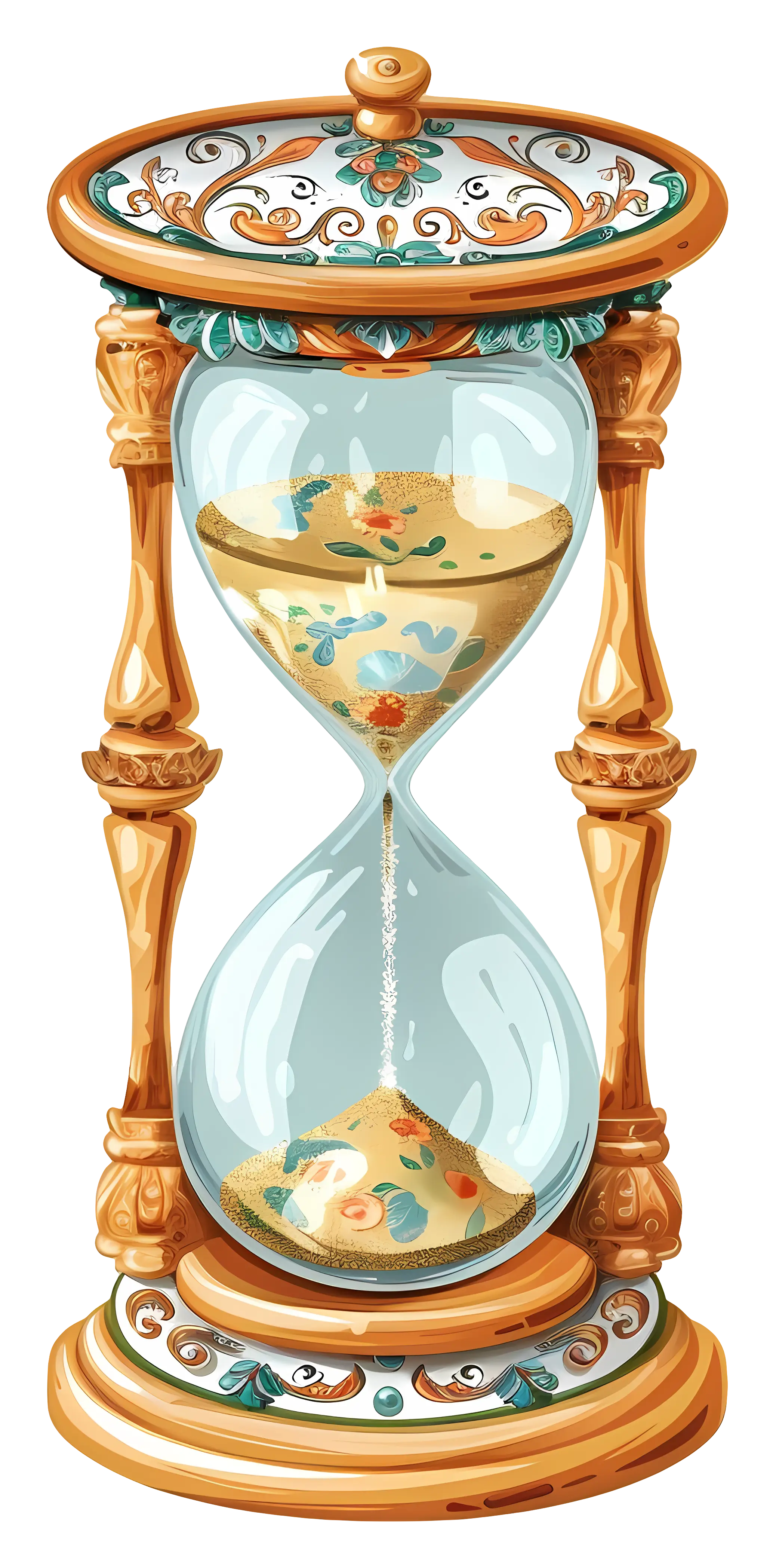 Decorative hourglass