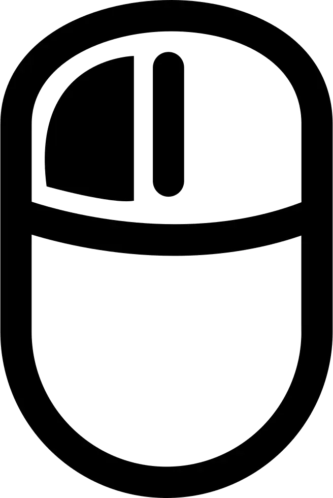 Black Computer Mouse Icon