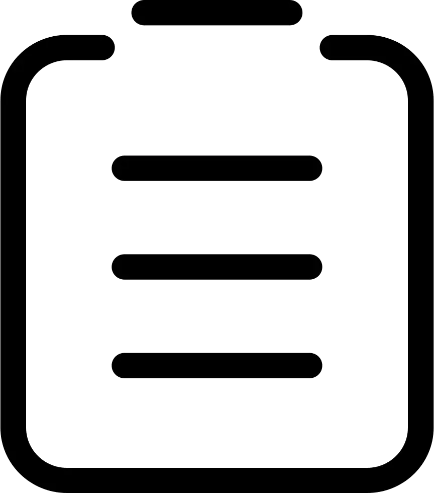 Minimalistic Clipboard Icon Illustration