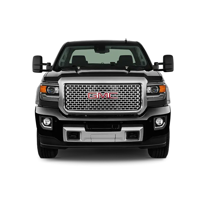 Black GMC Truck Front View