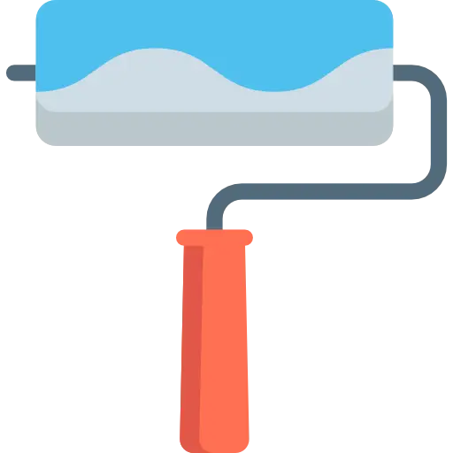 Colorful Paint Roller Design