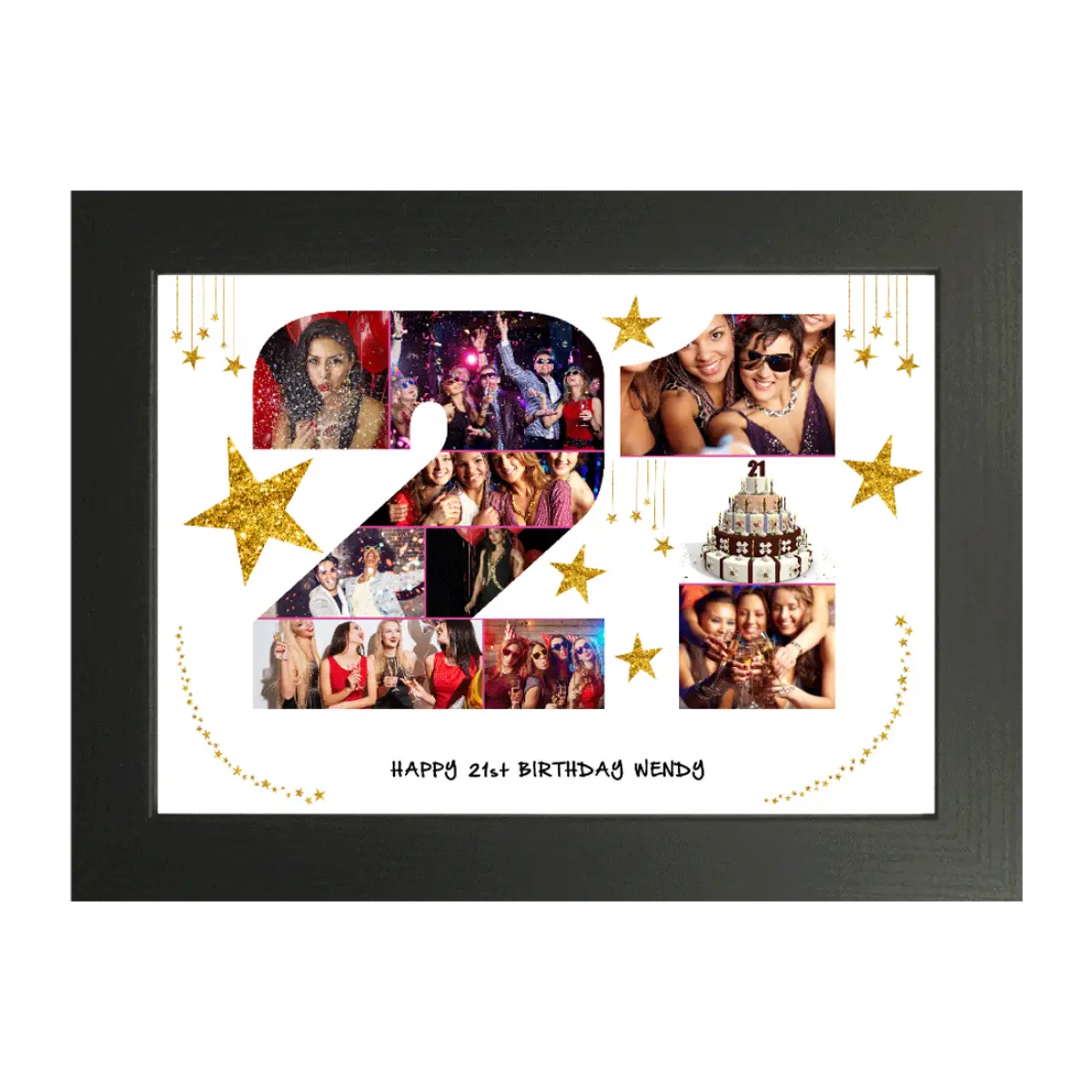 21st Birthday Photo Collage