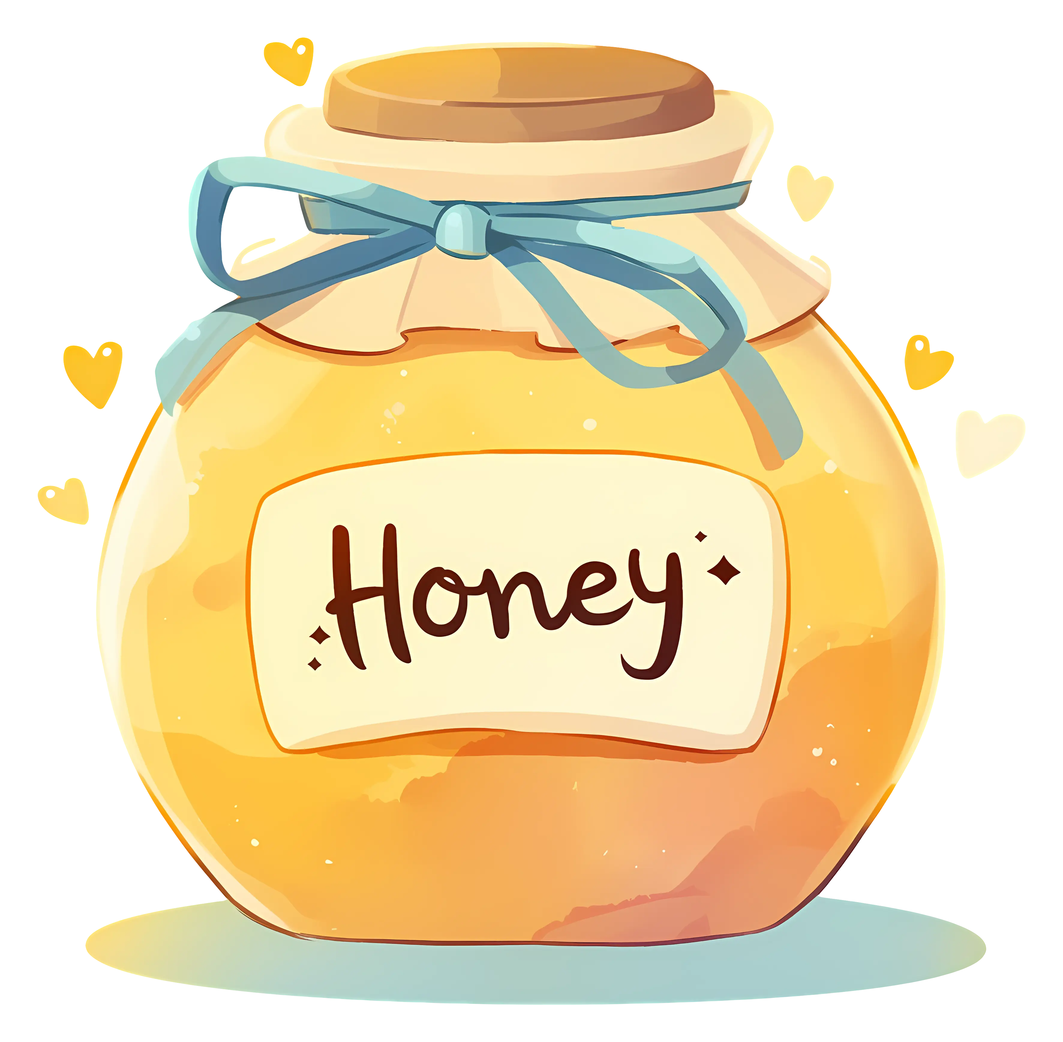 Sweet Honey Jar Illustration