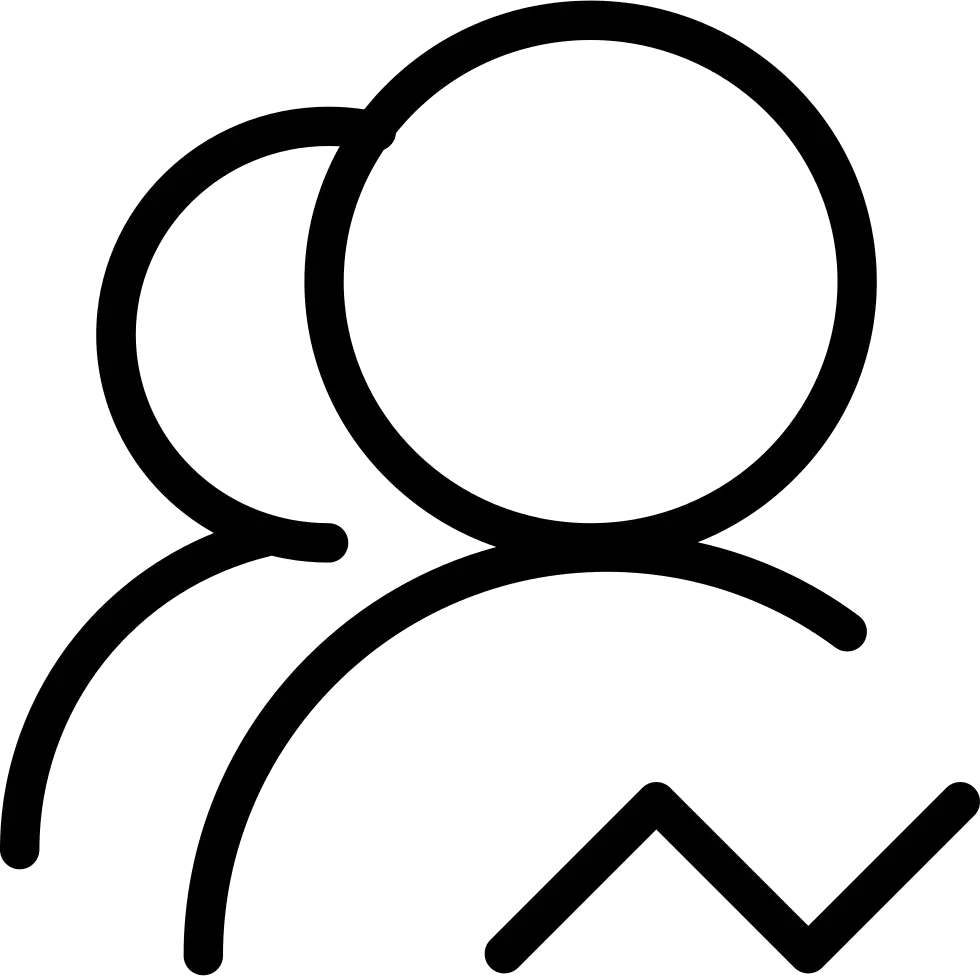 Human Outline Icon with Profile Design
