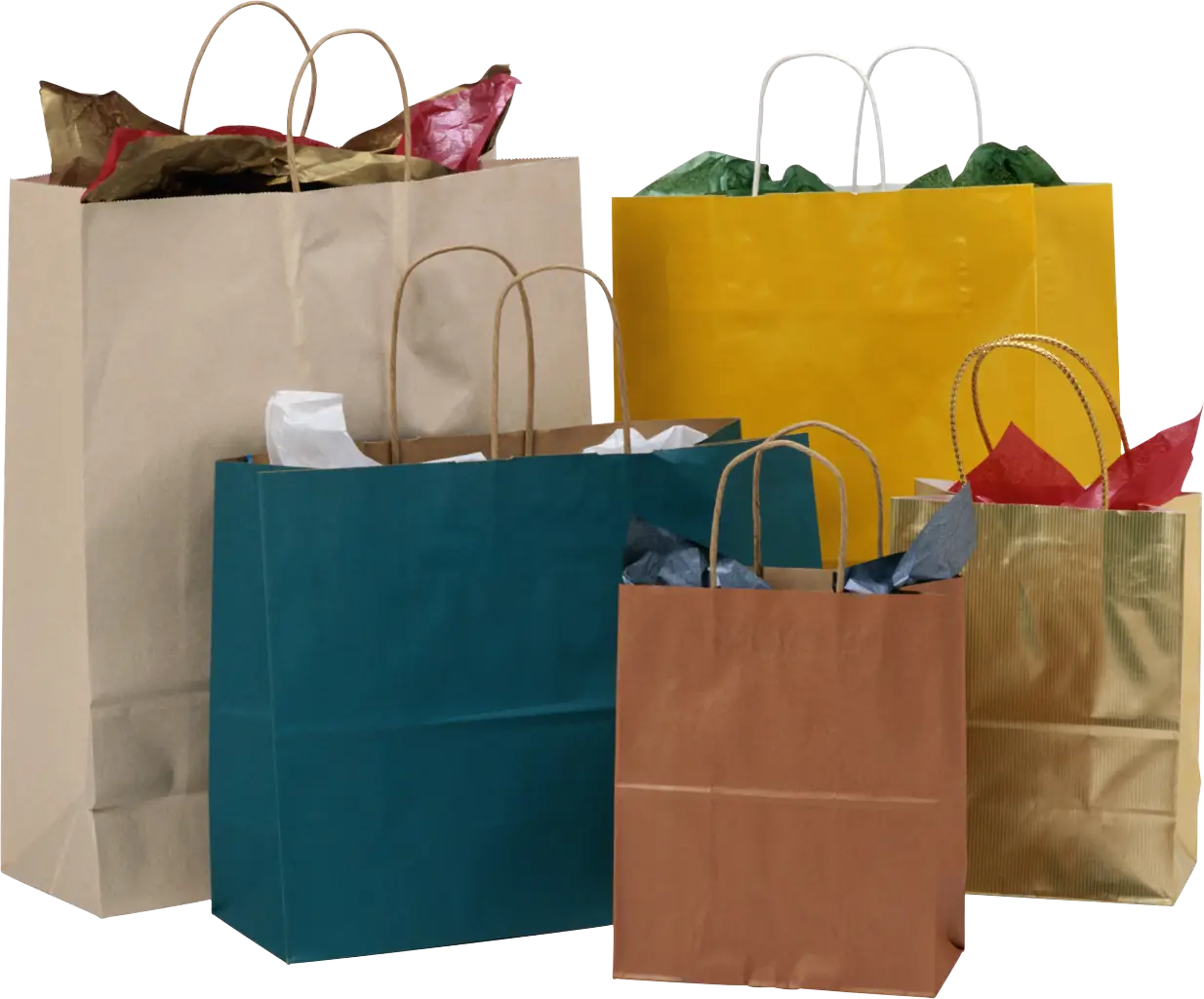 Multicolored Shopping Bags