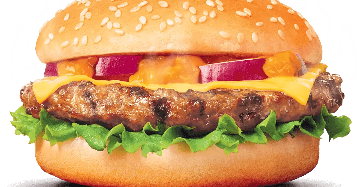 Cheeseburger with Lettuce and Tomato