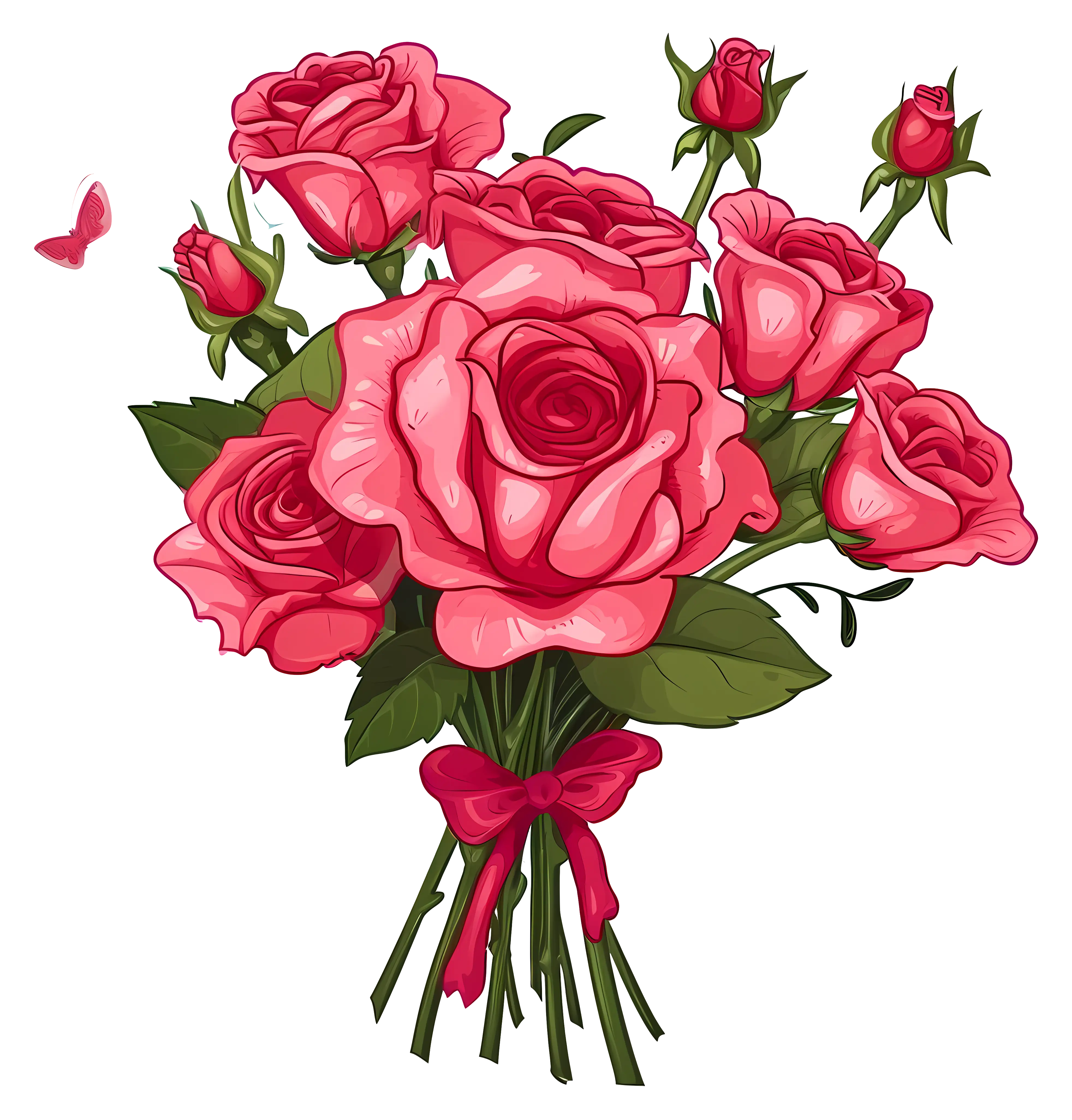 Beautiful Pink Rose Bouquet