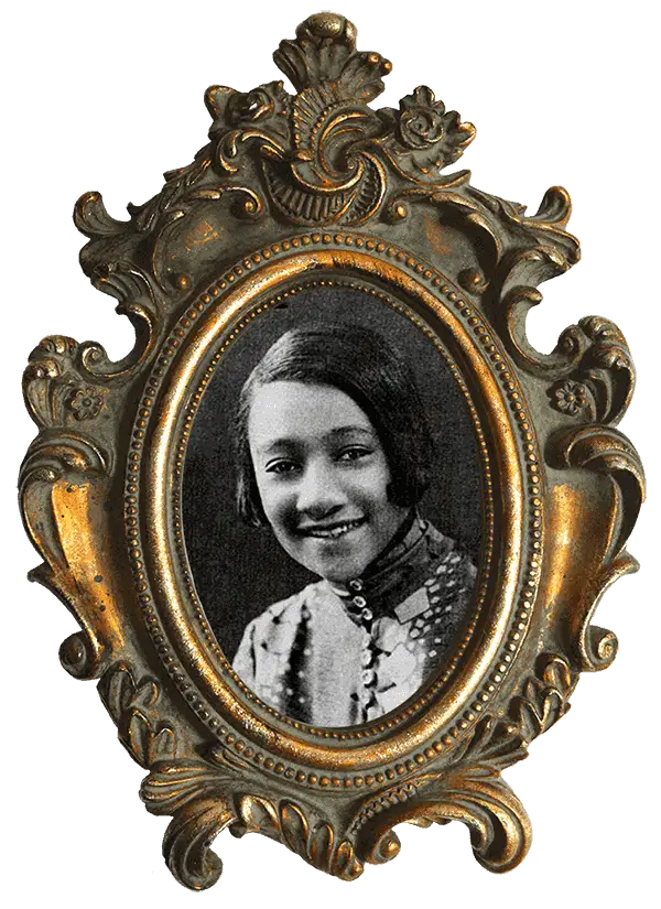 Vintage Portrait in Ornate Frame