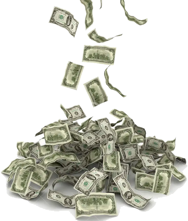 Falling Dollar Bills Illustration