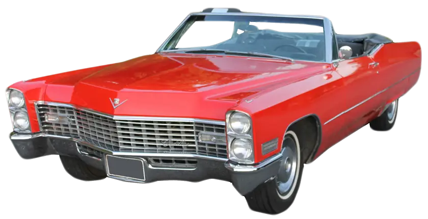 Vintage Red Convertible Car