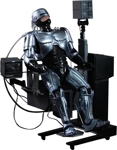 Robotic Cyborg in Chair