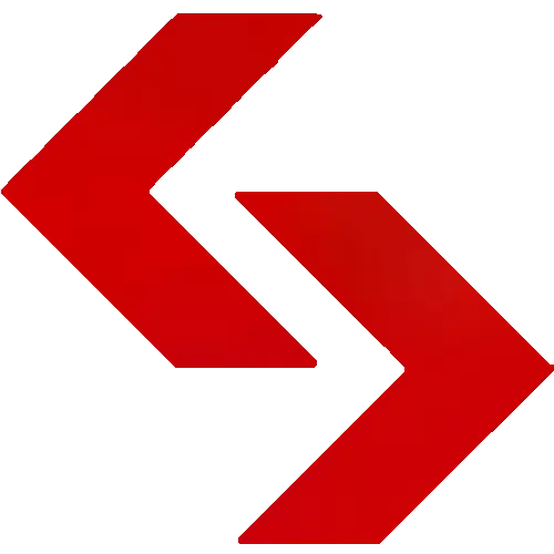 Double Red Arrows Pointing Left