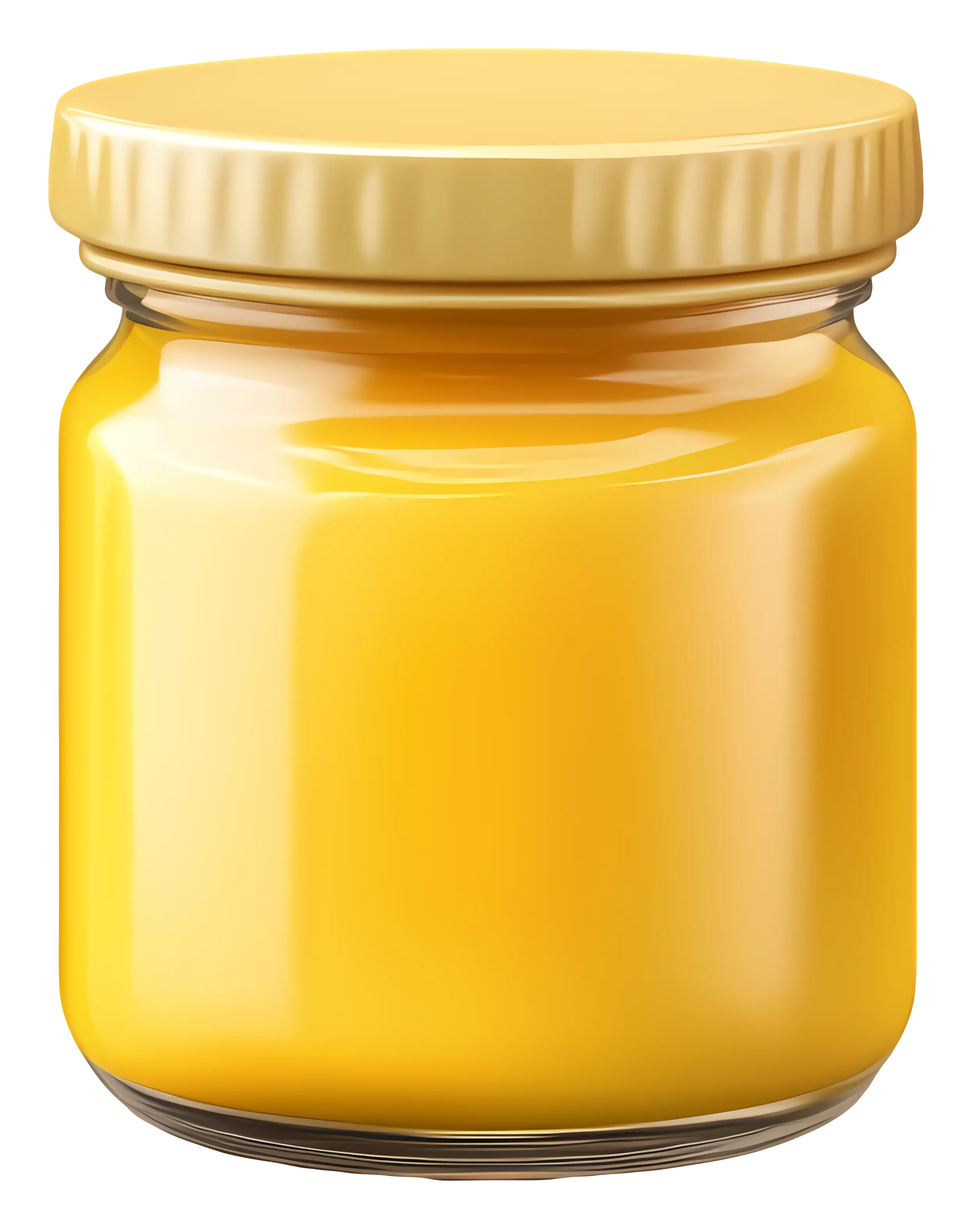 Yellow Jar with Lid