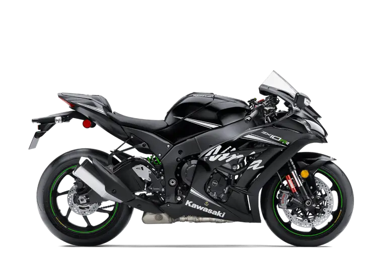 Black Kawasaki Sports Motorcycle
