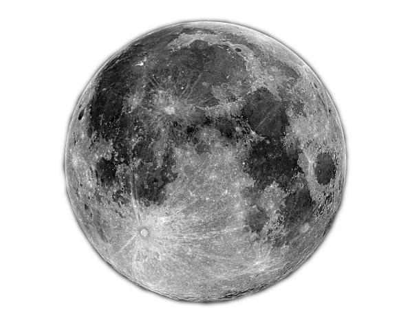 Realistic Detailed Moon Image
