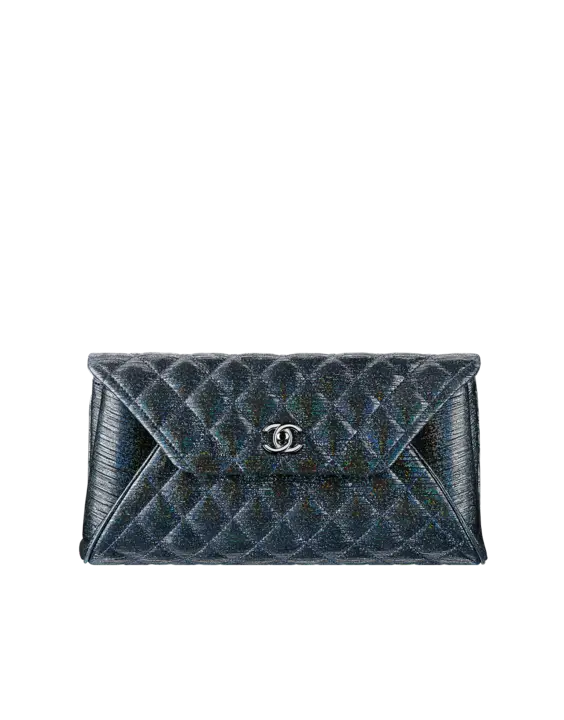 Black Quilted Clutch Bag