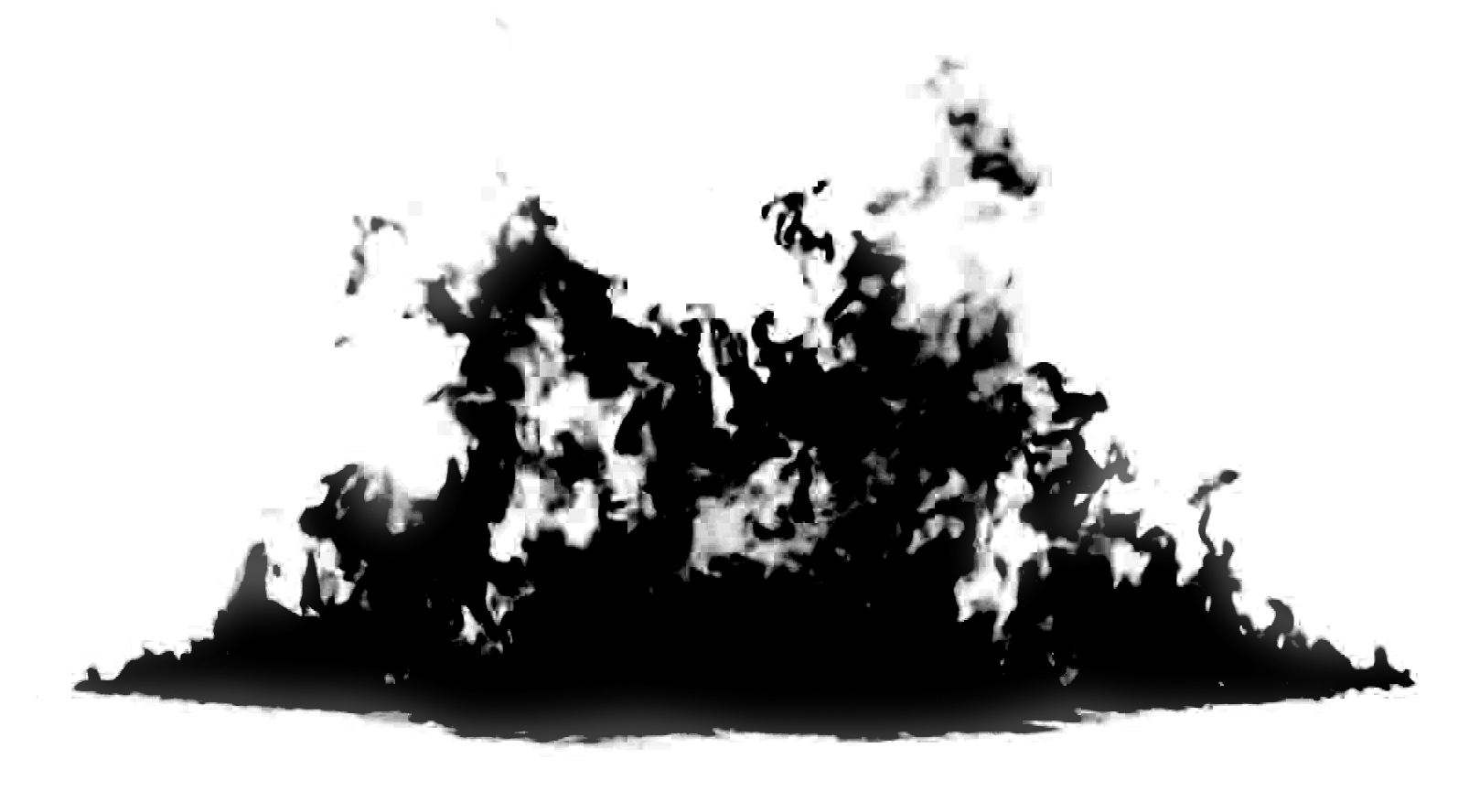 Black Smoke and Flame Illustration