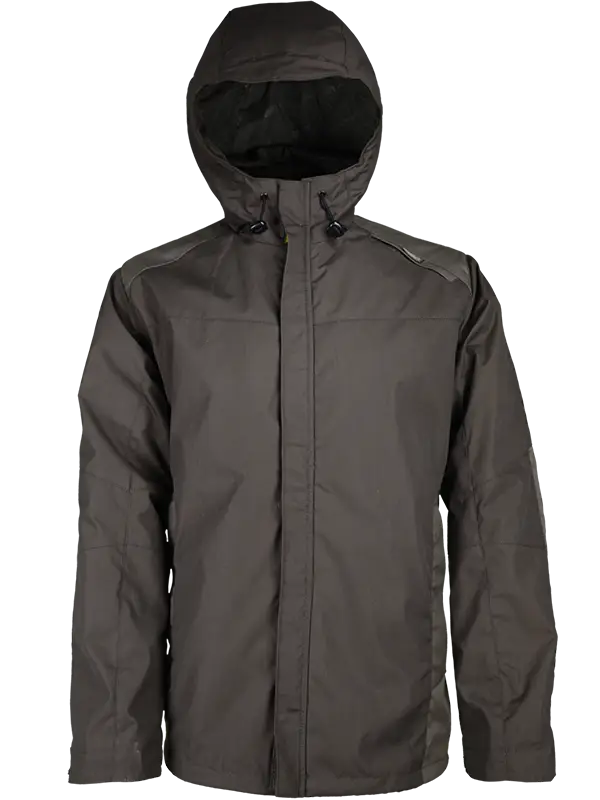 Dark Brown Hooded Jacket