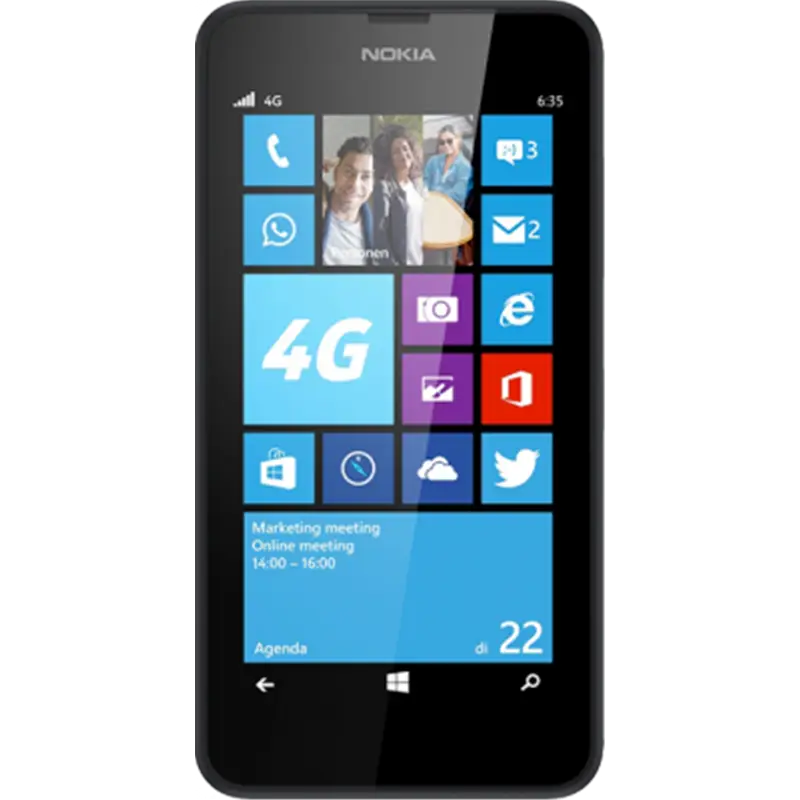 Black Smartphone with 4G Display