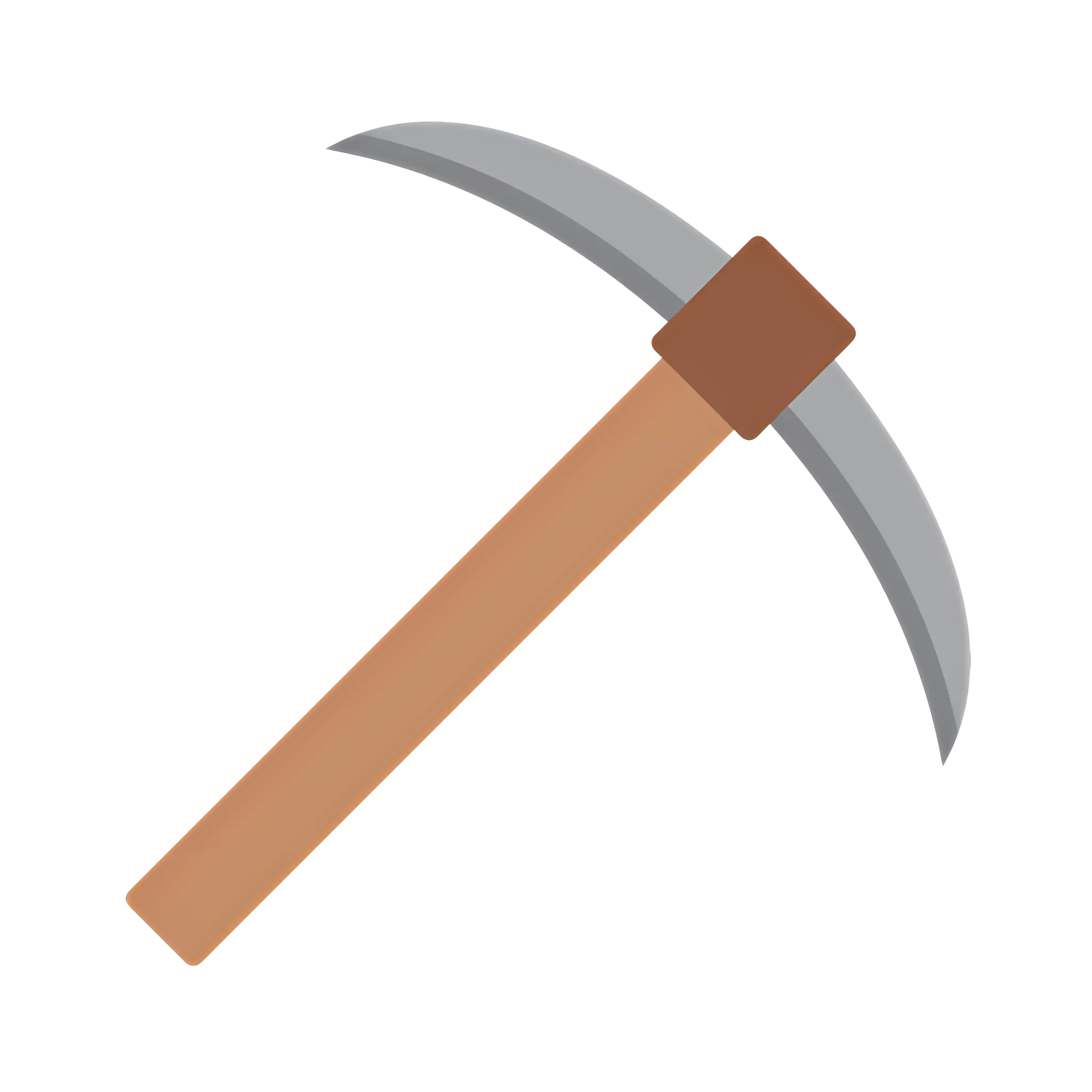 Minimalist Pickaxe Illustration