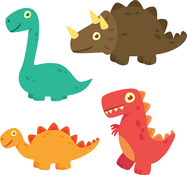 Cute Cartoon Dinosaurs