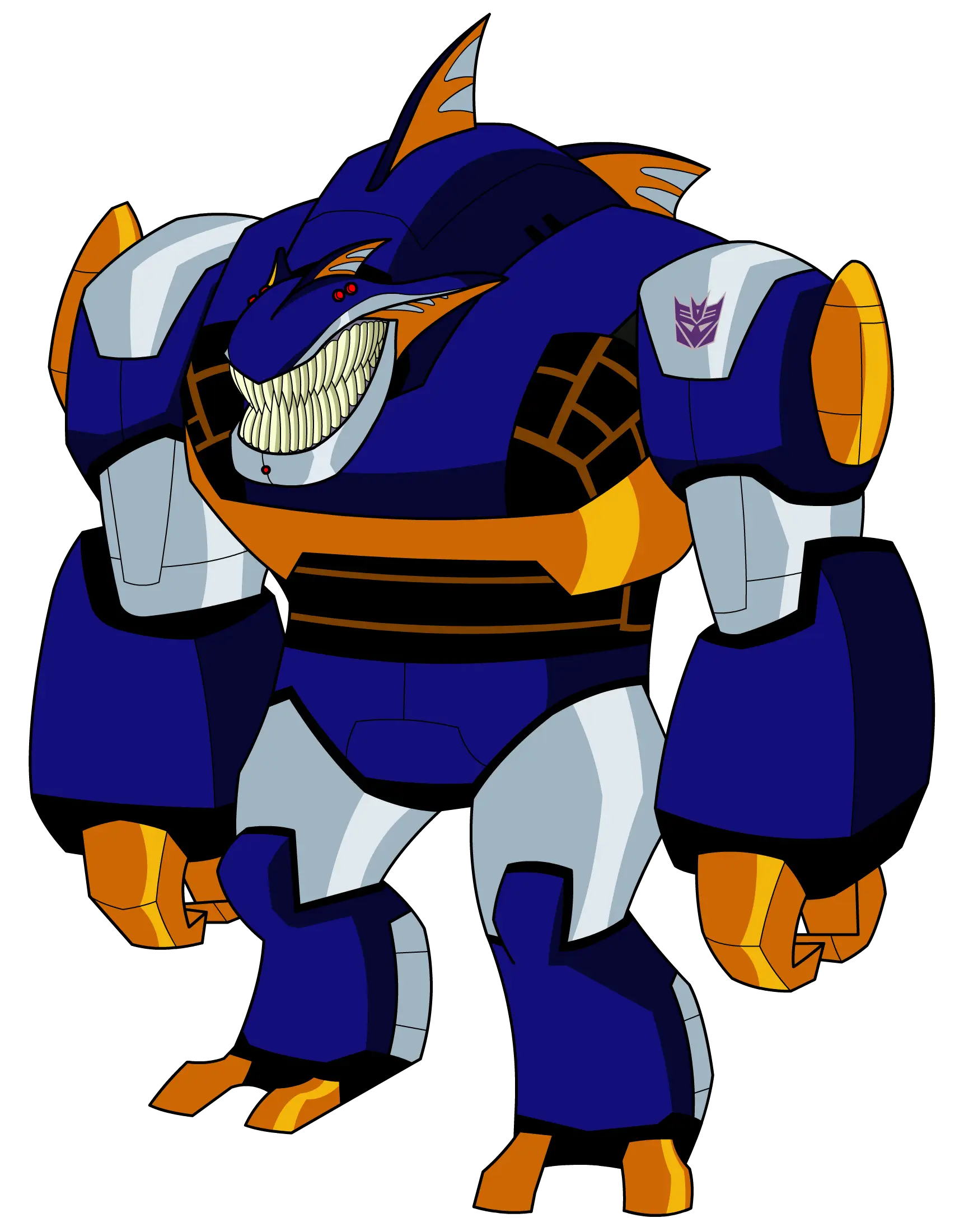 Cartoon Robot Shark Character